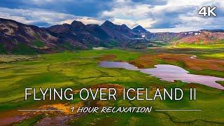 Flying over Iceland II: Aerial Nature Sceneries with Ambient Music (4K UHD Drone Film)