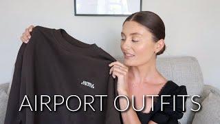 5 AIRPORT LOOKS | COMFY & CASUAL TRAVEL OUTFITS | Amy Beth