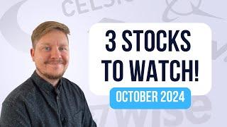 3 Stocks To Watch October 2024