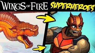 What if WINGS of FIRE Dragons Were SUPERHEROES?! (Story & Speedpaint)