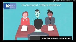 Procurement Officer Interview