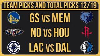 NBA Picks Today 12/19/2024 NBA Picks and Predictions NBA Bets Today