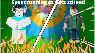 SPEEDRUNNING Pro Towers As CACTUZHEAD In Tower Of Hell! (Roblox)