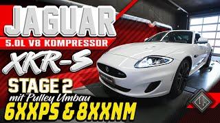 Jaguar XKR-S | Software-Stage 2 + Pulley | Dyno - 100-200 km/h | mcchip-dkr