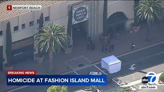 Woman killed in robbery attempt at upscale Newport Beach mall