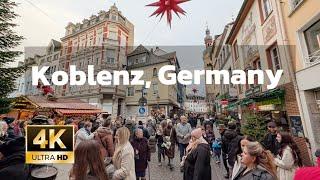 Walking in Koblenz, Germany  4K