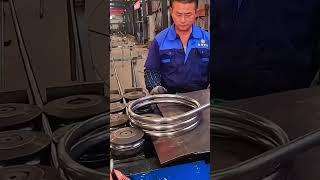 Manufacturing process of large steel spring