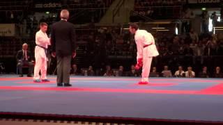 MAHDI_ZADEH AMIR vs SEMENTSOV VITALI Male Kumite -60kg Bronze - 2014 World Karate Championships