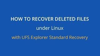 How to recover deleted files under Linux with UFS Explorer Standard Recovery