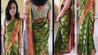How To Drape/Wear A Silk Saree To Look Slim Just In 4 Mins || Supermom Priyanka