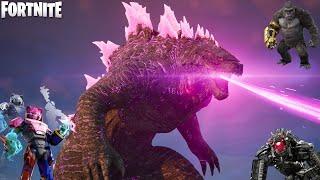 GODZILLA BOSS GAMEPLAY and KAIJU SQUADS MATCH - Fortnite Chapter 6 Season 1 (4K 60FPS)