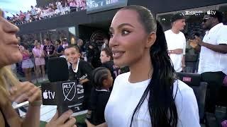 Kim Kardashian and Son Attend Messi's First Miami Game