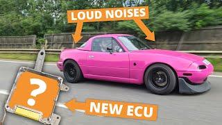 We Install An AWESOME ECU In Our NOISY Supercharged MX-5 Miata