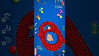 WORMSZONE.IO #107 BIGGEST SNAKE GAMEPLAY#shorts #gameshorts #iogames  #vnyop