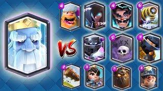NEW TROOP VS ALL LEGENDARY CARDS | CLASH ROYALE 1 VS 1 UPDATE GAMEPLAY !