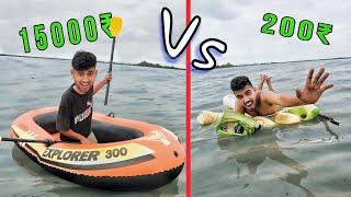 Overnight surviving challenge on low to high budget boat