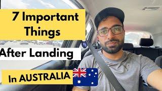 7 Important Things INTERNATIONAL STUDENTS must do After Landing in Australia 