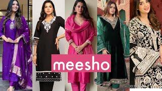 MEESHO KURTI SET HAUL I TRYON HAUL | FESTIVE KURTIS | Poornima Poojary