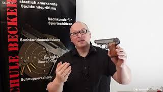 Schießen Sauer 38H im Kaliber 7,65mm Browning