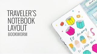 Traveler's Notebook Layout | Kelly Purkey DT Bookworm Kit