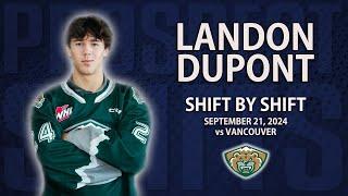 Landon DuPont vs Vancouver | Sep 21 2024 | WHL Debut | 2027 NHL Draft