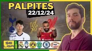 PALPITES DE FUTEBOL PARA 22/12/2024 DOMINGO + BILHETE PRONTO