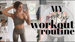 MY WEEKLY WORKOUT ROUTINE | bonus: Sharing My Fav Salad!