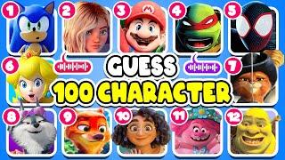 Guess 100 Character By Their Song? | Netflix Puss In Boots Quiz, Sing 1&2, Zootopia lGuess The Song?