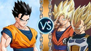 Gohan vs Goku e Vegeta