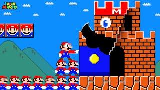 Super Mario Bros. But When Everything Mario Touches Turns To Mario?