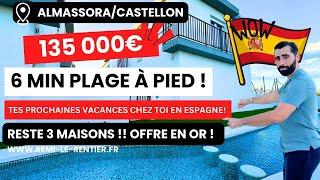 ACHETER EN ESPAGNE ? ALMASSORA/CASTELLON - 135 000€ - 6 MIN PLAGE