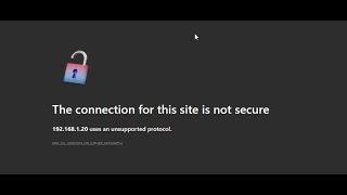 The Connection For This Site Is Not Secure  -  Fix