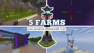 Top 5 Must-Have Farms for the New 1.21 Minecraft Update!