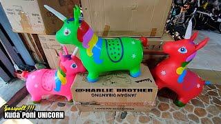 KUDA PONI UNICORN MAINAN KARET LUCU ALAT DAN CARA POMPA | UNICORN HORSE TOYS