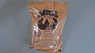 Tasting 2024 US Military MRE Meal Ready to Eat Menu NO 17