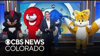 Sonic, Tails, Knuckles, and Shadow from "Sonic the Hedgehog 3" get ready to meet Avalanche fans
