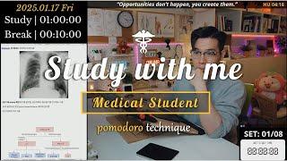 (25.01.17.FRI) Study with me ‍️| 10 Hrs | Pomodoro Timer | ASMR | SeewhY