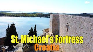 ST. MICHAEL'S FORTRESS : A STUNNING VIEW FROM THE TOP OF THE WALLS | SIBENIK, CROATIA | 4K