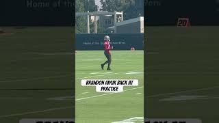 #49ers Brandon Aiyuk is officially back at practice!