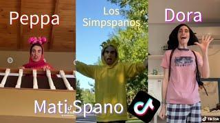 LOS MEJORES TIK TOKS DE MATI SPANO SOBRE DE PEPPA PIG, LOS SIMPSPANOS Y DORA LA EXPLORCHORRA