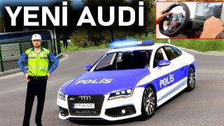 YENİ AUDİ POLİS ARABASI ! +200 KMH ETS 2 MOD Logitech G29