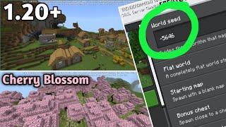 Minecraft Huge Village And Cherry Blossom Biome Seed