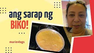 PINAY'S LIFE IN US: NAGLUTO AKO NG MASARAP NA BIKO - MarieVlogs # 26