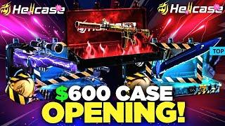 $600 CASE OPENING ON HELLCASE !? HELLCASE PROMO CODE 2024 ! HELLCASE CASE OPENING !