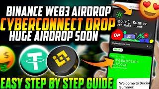 CyberConnect Binance Web3 Wallet Airdrop Full Step By Step Guide | How To Get Cyber ETH Tokens 