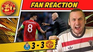 RANT  Bottled! Ten Hag SHOCKER! Porto 3-3 Man Utd GOALS United Fan Reaction