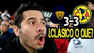 PUMAS 3-3 AMÉRICA || LOCURA EN CU || EL MEJOR COLOR