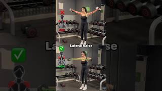 Lateral Raise Form Tips  #shoulder #shoulderworkout #shoulderexercises #shoulders #fitnesstips #gym