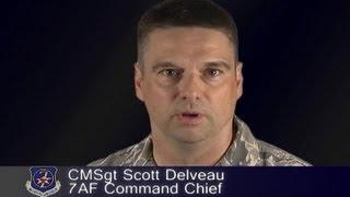 7AF Command CMSgt Delvea on Suicide