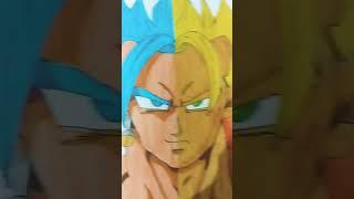 SPLIT drawing | Vegito & Gogeta | #divyanshu arts